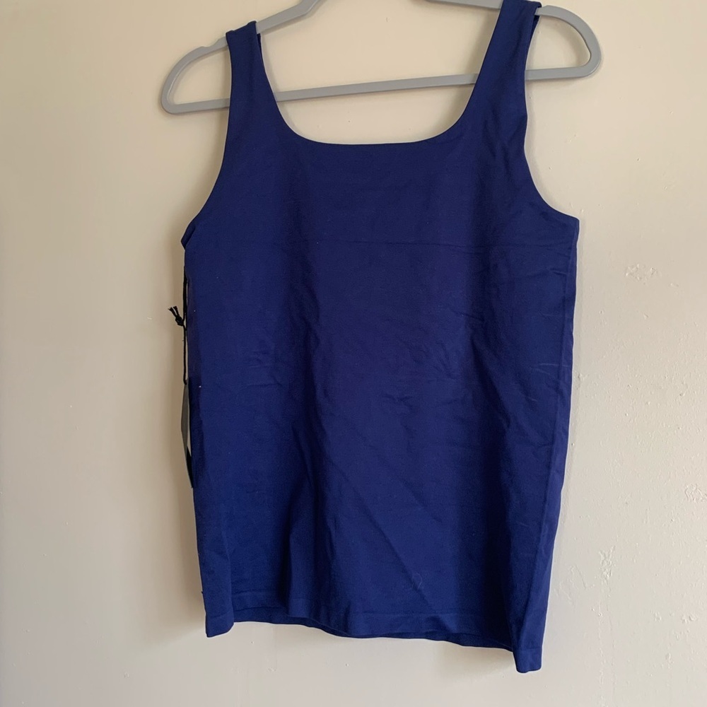 NWT Kathy Ireland Blue Tank Top Women Shirt Size M/L Lightweight Clothing - Picture 4 of 4